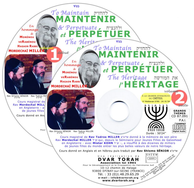 Maintenir et Perpétuer l’Héritage