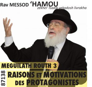 Meguilath Routh #3 Raisons et Motivations des Protagonistes