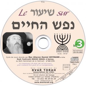 Le Shiour sur Néfesh Ha'Hayim 3