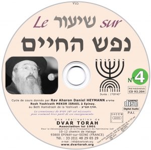 Le Shiour sur Néfesh Ha'Hayim 4
