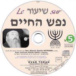 Le Shiour sur Néfesh Ha'Hayim 5