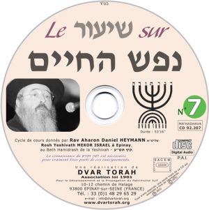 Le Shiour sur Néfesh Ha'Hayim 7