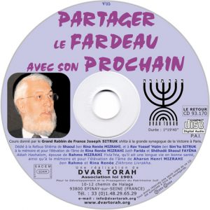 Partager le Fardeau avec son Prochain