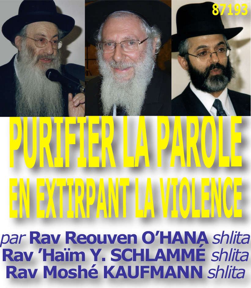 Purifier la parole en extirpant la violence